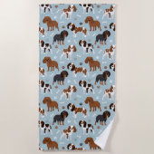 Cavalier King Charles Spaniel Paws en Botten Strandlaken (Voorkant)