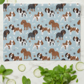 Cavalier King Charles Spaniel Paws en Botten Theedoek (Gevouwen)