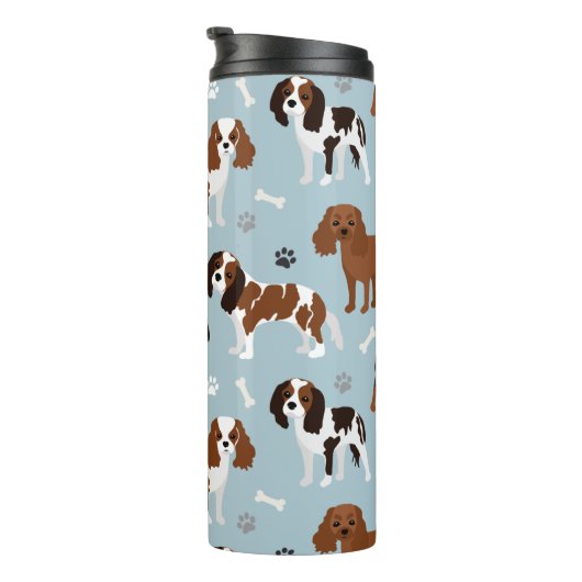 Cavalier King Charles Spaniel Paws en Botten Thermosbeker (Geroteerd rechts)