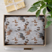 Cavalier King Charles Spaniel Paws en Botten Tissu Tissuepapier (Geschenk)