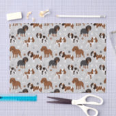 Cavalier King Charles Spaniel Paws en Botten Tissu Tissuepapier (Craft)