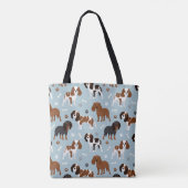 Cavalier King Charles Spaniel Paws en Botten Tote Bag (Achterkant)