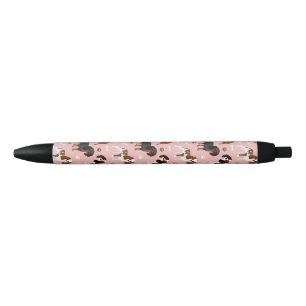 Cavalier King Charles Spaniel Paws en Botten Zwarte Inkt Pen