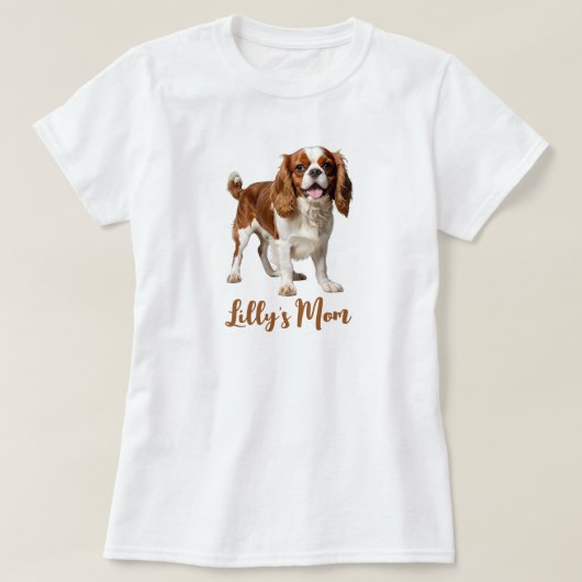 Cavalier King Charles Spaniel personaliseren T-shirt (Design voorkant)