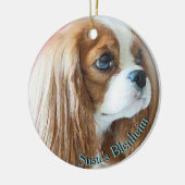 Cavalier King Charles Spaniel, "Pet Child" Keramisch Ornament (Links)