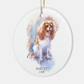 Cavalier King Charles Spaniel Pet Dog Custom Keramisch Ornament (Links)