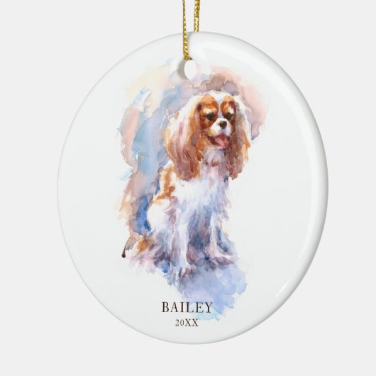 Cavalier King Charles Spaniel Pet Dog Custom Keramisch Ornament (Links)