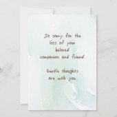 Cavalier King Charles Spaniel Pet Sympathie Kaart (Achterkant)