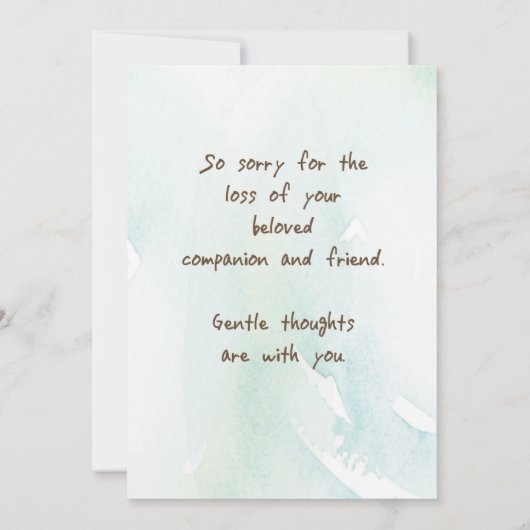 Cavalier King Charles Spaniel Pet Sympathie Kaart (Achterkant)