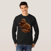 Cavalier King Charles Spaniel Poedel Cavapoo Puppy T-shirt (Voorkant volledig)