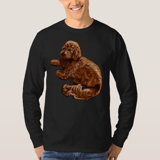 Cavalier King Charles Spaniel Poedel Cavapoo Puppy T-shirt (Voorkant)