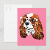 Cavalier King Charles Spaniel Portret Briefkaart (Voorkant / Achterkant)