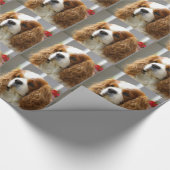 Cavalier King Charles Spaniel Portret Cadeaupapier (Hoek)