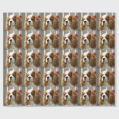 Cavalier King Charles Spaniel Portret Cadeaupapier (Vlak)