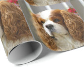 Cavalier King Charles Spaniel Portret Cadeaupapier (Rol Hoek)