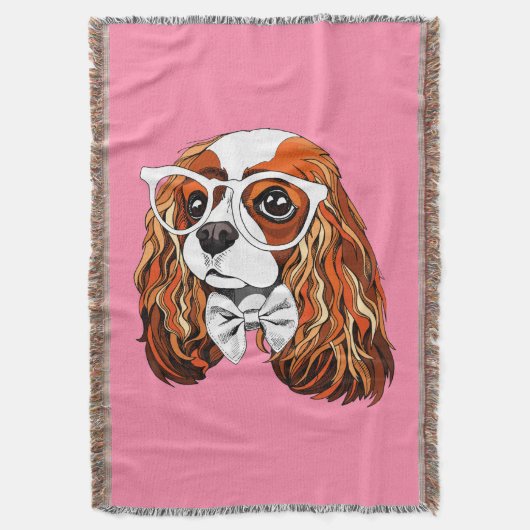 Cavalier King Charles Spaniel Portret Deken (Voorkant Verticaal)