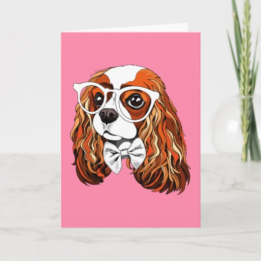 Cavalier King Charles Spaniel Portret Kaart (Voorkant)