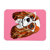 Cavalier King Charles Spaniel Portret Magneet (Horizontaal)