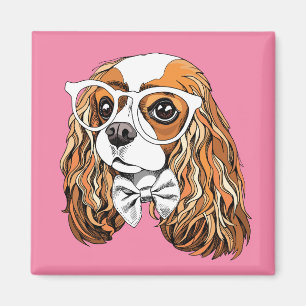 Cavalier King Charles Spaniel Portret Magneet