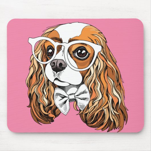 Cavalier King Charles Spaniel Portret Muismat (Voorkant)