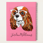 Cavalier King Charles Spaniel Portret | Naam toevo Planner (Achterkant)