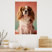 Cavalier King Charles Spaniel Portret Poster (Keuken)