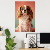 Cavalier King Charles Spaniel Portret Poster (Thuiskantoor)