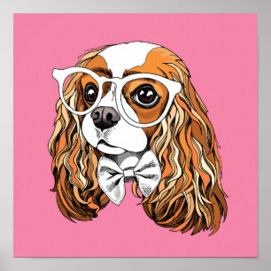 Cavalier King Charles Spaniel Portret Poster