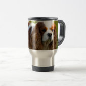 Cavalier King Charles Spaniel Portret Reisbeker (Voorkant rechts)