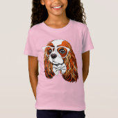 Cavalier King Charles Spaniel Portret T-shirt (Voorkant)