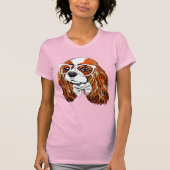 Cavalier King Charles Spaniel Portret T-shirt (Voorkant)