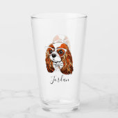 Cavalier King Charles Spaniel Portret | Voeg je to Glas (Voorkant)
