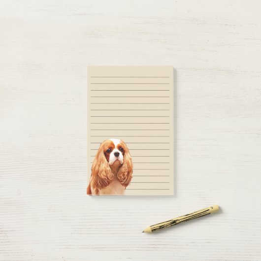Cavalier King Charles Spaniel Post-it® Notes (Op bureau)