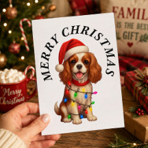 Cavalier King Charles Spaniel Prettig Kerstfeest