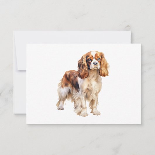 Cavalier King Charles Spaniel print Hondenkunst pr Aankondiging (Voorkant)
