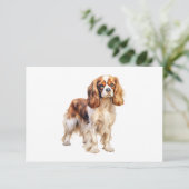 Cavalier King Charles Spaniel print Hondenkunst pr Aankondiging (Staand voorkant)