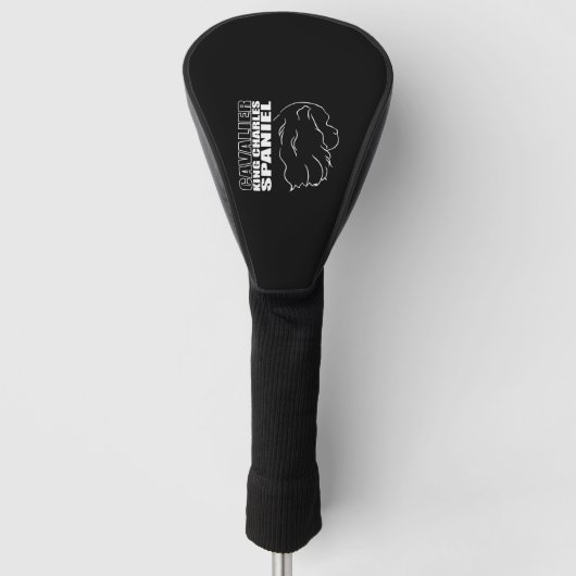 Cavalier King Charles Spaniel Profiel hond moeder Golfheadcover (Voorkant)