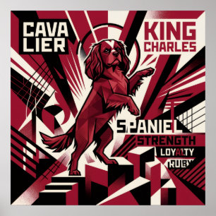 Cavalier King Charles Spaniel Propagandaposter Poster