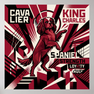 Cavalier King Charles Spaniel Propagandaposter | Poster