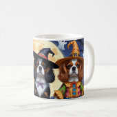 Cavalier King Charles Spaniel Pumpkin Halloween Koffiemok (Voorkant rechts)