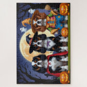 Cavalier King Charles Spaniel Pumpkin Halloween Legpuzzel (Verticaal)