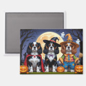 Cavalier King Charles Spaniel Pumpkin Halloween Magneet (Voorkant / Achterkant)