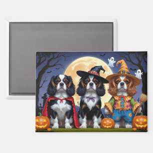 Cavalier King Charles Spaniel Pumpkin Halloween Magneet