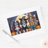 Cavalier King Charles Spaniel Pumpkin Halloween Rechthoekige Sticker (Envelop)