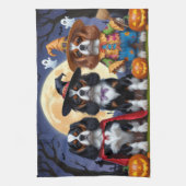 Cavalier King Charles Spaniel Pumpkin Halloween Theedoek (Verticaal)