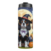 Cavalier King Charles Spaniel Pumpkin Halloween Thermosbeker (Voorkant)