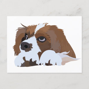 Cavalier King Charles Spaniel Pup Briefkaart