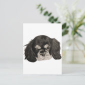 Cavalier King Charles Spaniel Puppy Briefkaart (Staand voorkant)