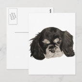 Cavalier King Charles Spaniel Puppy Briefkaart (Voorkant / Achterkant)