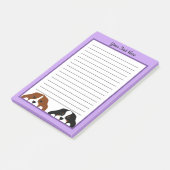 Cavalier King Charles Spaniel Puppy Dog Post-it® Notes (Schuin)